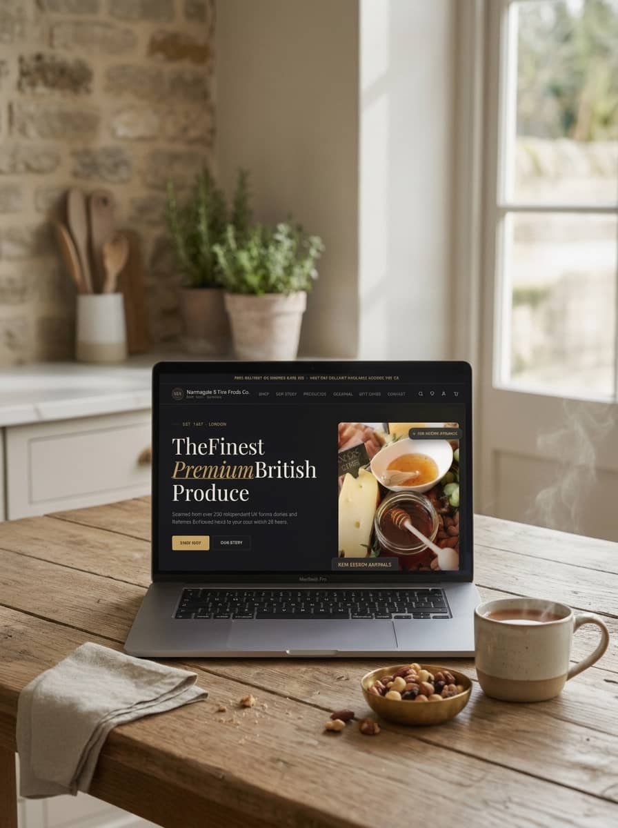 Harrowgate & Fine Foods e-commerce website development portfolio project preview